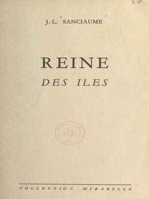 cover image of Reine des îles